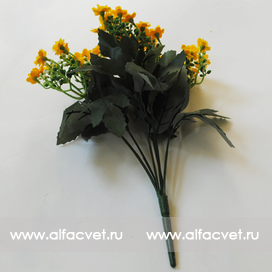 искусственные цветы букет гипсофил цвета желтый 1