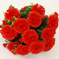 искусственные цветы маргаритки цвета красный 4