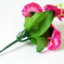 искусственные цветы букет маргаритка-фиалка с добавкой цвета малиновый 11