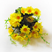 искусственные цветы букет ромашек цвета желтый 1