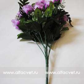 искусственные цветы розы цвета сиреневый с фиолетовым 52