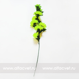искусственные цветы ветка хризантем цвета салатовый 39