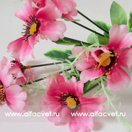 искусственные цветы букет касмея с добавкой травка цвета розовый 5