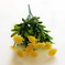 искусственные цветы букет пластиковый хризантемы цвета желтый 1