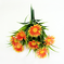искусственные цветы букет ромашек с добавкой пластика цвета светло-оранжевый 25