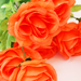 искусственные цветы букет роз цвета оранжевый 2