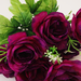 искусственные цветы букет роз цвета фиолетовый 7