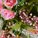 искусственные цветы букет роз с добавкой кашка цвета розовый 5