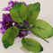 искусственные цветы фиалка цвета фиолетовый 7
