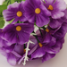 искусственные цветы фиалка цвета фиолетовый 7