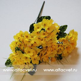 искусственные цветы фиалка цвета желтый 1