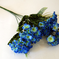 искусственные цветы фиалка цвета синий с белым 41