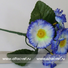 искусственные цветы фиалка-маргаритка цвета синий 12