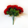 искусственные цветы букет георгин цвета красный 4