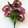 искусственные цветы букет гербер цвета фиолетовый с белым 15