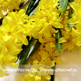искусственные цветы букет гиацинт цвета желтый 1