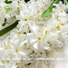 искусственные цветы букет гиацинт цвета белый 6