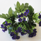 искусственные цветы букет гипсофил цвета синий 12