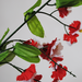 искусственные цветы гипсофила цвета красный с белым 21