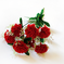 искусственные цветы букет гвоздик с добавкой кашка цвета красный 4