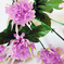 искусственные цветы букет гвоздик с добавкой осока цвета сиреневый 8