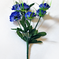искусственные цветы букет гвоздик с добавкой осока цвета синий 12