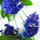искусственные цветы букет гвоздик с добавкой осока цвета синий 12