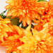 искусственные цветы хризантемы цвета оранжевый 2