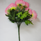 искусственные цветы хризантемы цвета розовый 5
