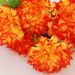 искусственные цветы хризантемы цвета желтый с оранжевым 17