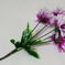 искусственные цветы букет хризантем шарики цвета фиолетовый с белым 15