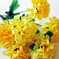 искусственные цветы букет хризантем шарики цвета желтый 1