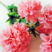 искусственные цветы букет хризантем шарики цвета розовый 5