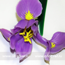 искусственные цветы ирис цвета фиолетовый 7