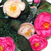 искусственные цветы камелия цвета кремовый с розовым 56