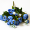 искусственные цветы камелия цвета синий 12