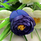 искусственные цветы камелия цвета фиолетовый с белым 15