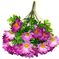 искусственные цветы касмея цвета фиолетовый с белым 15