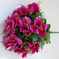 искусственные цветы китайская роза цвета фиолетовый 7