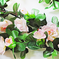 искусственные цветы лиана с цветами цвета светло-розовый 9