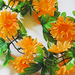 искусственные цветы цепь лиана с ромашками цвета оранжевый 2