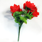 искусственные цветы лотос цвета красный 4