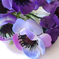 искусственные цветы мак цвета фиолетовый 7