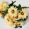 искусственные цветы букет маргариток с добавкой цвета чайный 3