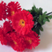 искусственные цветы букет маргариток с добавкой цвета малиновый 11