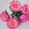 искусственные цветы букет маргариток с добавкой цвета розовый 5