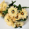 искусственные цветы букет маргариток с добавкой цвета чайный 3