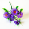 искусственные цветы букет маргариток с добавкой осока цвета фиолетовый 7