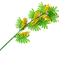 искусственные цветы мимоза цвета зеленый с желтым 30