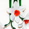 искусственные цветы нарциссы цвета белый 6